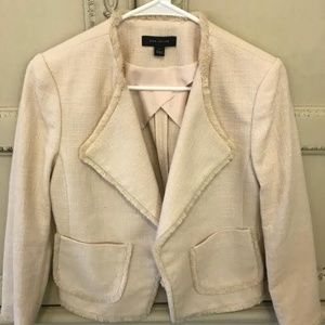 Cream Color Ann Taylor Fitted Blazer Size Small